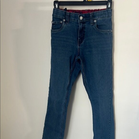 Levi’s Boys 511 Slim Flex Adjustable Waist Stretch Straight Leg Jeans (Size: 14) - Picture 4 of 16
